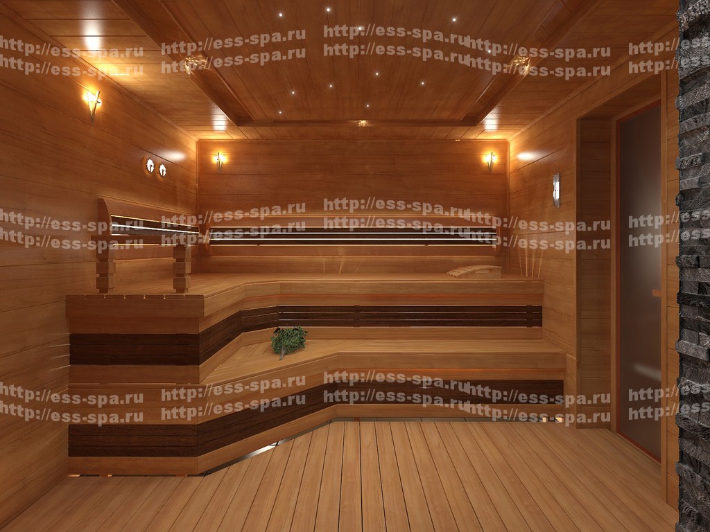 3D визуализация ЭлитСаунаСтрой - 3D визуализация русской бани