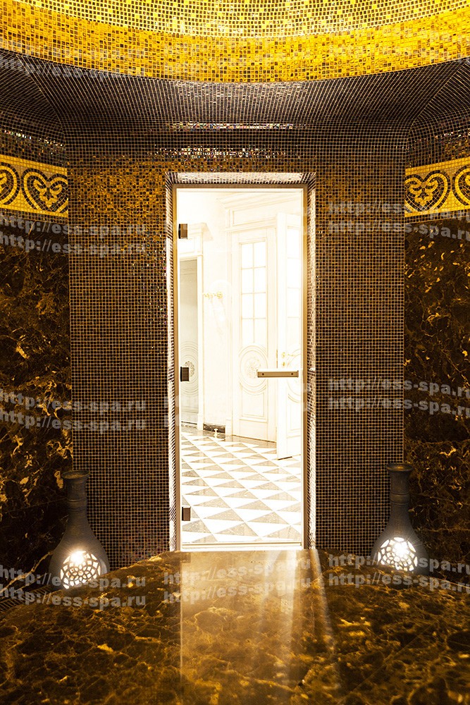 Царский хамам - Традиционная стеклянная дверь